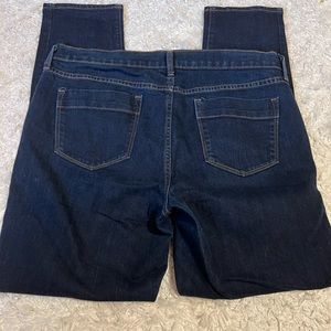 Skinny dark wash sweetheart jeans